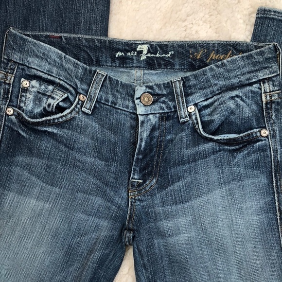 𝅺brand new 7 for all mankind A pocket faded jeans - Picture 5 of 10